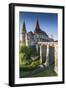 Romania, Transylvania, Hunedoara, Corvin Castle, Dawn-Walter Bibikow-Framed Photographic Print