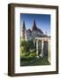 Romania, Transylvania, Hunedoara, Corvin Castle, Dawn-Walter Bibikow-Framed Photographic Print