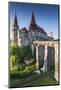 Romania, Transylvania, Hunedoara, Corvin Castle, Dawn-Walter Bibikow-Mounted Photographic Print