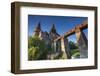 Romania, Transylvania, Hunedoara, Corvin Castle, Dawn-Walter Bibikow-Framed Photographic Print