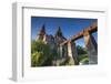 Romania, Transylvania, Hunedoara, Corvin Castle, Dawn-Walter Bibikow-Framed Photographic Print