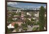 Romania, Transylvania, Hunedoara, Elevated View from Corvin Castle-Walter Bibikow-Framed Photographic Print