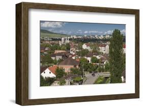 Romania, Transylvania, Hunedoara, Elevated View from Corvin Castle-Walter Bibikow-Framed Photographic Print
