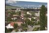 Romania, Transylvania, Hunedoara, Elevated View from Corvin Castle-Walter Bibikow-Stretched Canvas
