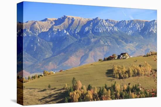 Romania, Transylvania, Magura, Piatra Craiului National Park. Traditional farmhouse.-Emily Wilson-Stretched Canvas