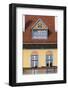 Romania, Transylvania, Sibiu, Piata Mare Square, Building Detail-Walter Bibikow-Framed Photographic Print