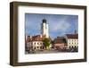 Romania, Transylvania, Sibiu, Piata Mica Square and Council Tower-Walter Bibikow-Framed Photographic Print