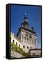 Romania, Transylvania, Sighisoara, Clock Tower, Built in 1280, Morning-Walter Bibikow-Framed Stretched Canvas