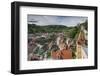 Romania, Transylvania, Sighisoara, Elevated City View from Clock Tower-Walter Bibikow-Framed Photographic Print