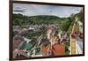 Romania, Transylvania, Sighisoara, Elevated City View from Clock Tower-Walter Bibikow-Framed Photographic Print