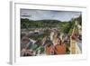 Romania, Transylvania, Sighisoara, Elevated City View from Clock Tower-Walter Bibikow-Framed Photographic Print