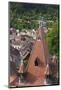 Romania, Transylvania, Sighisoara, Elevated City View from Clock Tower-Walter Bibikow-Mounted Photographic Print