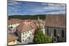 Romania, Transylvania, Sighisoara, Elevated View of Square-Walter Bibikow-Mounted Photographic Print