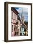 Romania, Transylvania, Sighisoara, Piata Cetatii, Old Town Buildings-Walter Bibikow-Framed Photographic Print