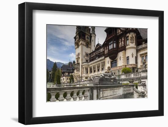 Romania, Transylvania, Sinaia, Peles Castle, Built 1875-1914-Walter Bibikow-Framed Photographic Print