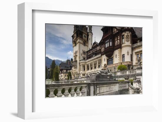 Romania, Transylvania, Sinaia, Peles Castle, Built 1875-1914-Walter Bibikow-Framed Photographic Print