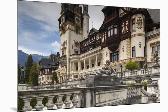 Romania, Transylvania, Sinaia, Peles Castle, Built 1875-1914-Walter Bibikow-Mounted Premium Photographic Print