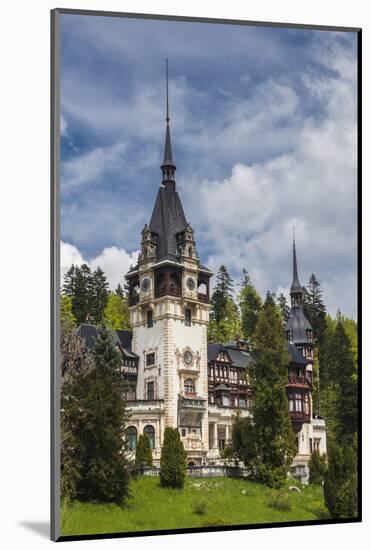 Romania, Transylvania, Sinaia, Peles Castle, Built 1875-1914-Walter Bibikow-Mounted Photographic Print