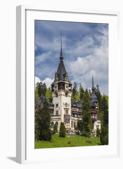 Romania, Transylvania, Sinaia, Peles Castle, Built 1875-1914-Walter Bibikow-Framed Photographic Print