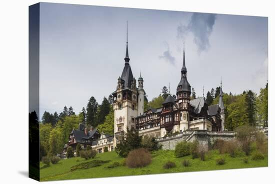 Romania, Transylvania, Sinaia, Peles Castle, Built 1875-1914-Walter Bibikow-Stretched Canvas