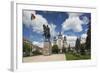 Romania, Transylvania, Targu Mures, Statue and Orthodox Cathedral-Walter Bibikow-Framed Photographic Print