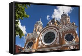 Romania, Transylvania, Targu Mures, Synagogue-Walter Bibikow-Framed Stretched Canvas