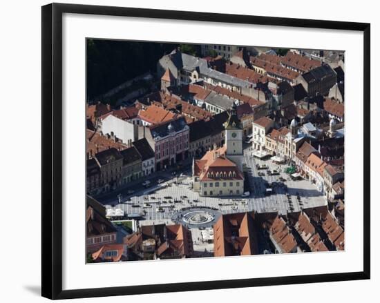 Romania, Transylvania; the Regional Capital; Brasov Viewed from Tâmpa Mountain-Niels Van Gijn-Framed Photographic Print