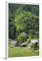 Romania, Transylvania, Tihuta Pass, Mountain Buildings of the Pass-Walter Bibikow-Framed Premium Photographic Print