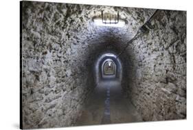 Romania, Transylvania, Turda, Turda Salt Mine, Interior Passageway-Walter Bibikow-Stretched Canvas