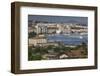 Romania, Tulcea, Freighter on the Danube River at Dawn-Walter Bibikow-Framed Photographic Print