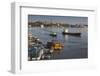 Romania, Tulcea, Freighter on the Danube River at Dawn-Walter Bibikow-Framed Photographic Print