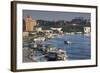 Romania, Tulcea, the Tulcea Port on the Danube River, Dawn-Walter Bibikow-Framed Photographic Print