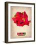 Romania Watercolor Poster-NaxArt-Framed Art Print