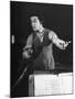 Romanian Conductor Sergiu Celibidache Working with the Berlin Philharmonic-William Vandivert-Mounted Premium Photographic Print