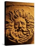 Romano-Celtic Gorgon's Head, Roman Baths, Bath, Avon, England, United Kingdom-Michael Jenner-Stretched Canvas