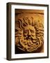 Romano-Celtic Gorgon's Head, Roman Baths, Bath, Avon, England, United Kingdom-Michael Jenner-Framed Photographic Print