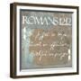 Romans 12-12-Taylor Greene-Framed Art Print