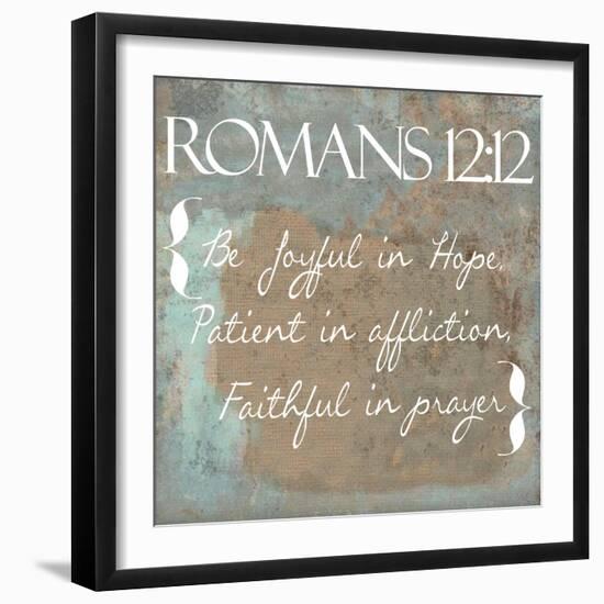 Romans 12-12-Taylor Greene-Framed Art Print