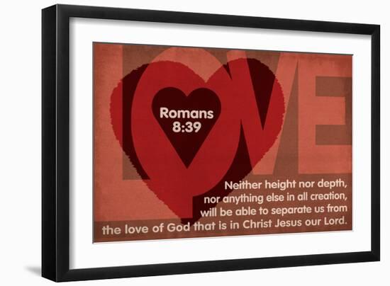 Romans 8:39 - Inspirational-Lantern Press-Framed Art Print