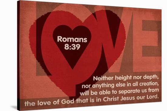 Romans 8:39 - Inspirational-Lantern Press-Stretched Canvas