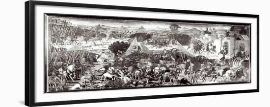 Romans and Gauls Fighting or the Battle in Front of the Gates of Rome-Paolo Uccello-Framed Giclee Print