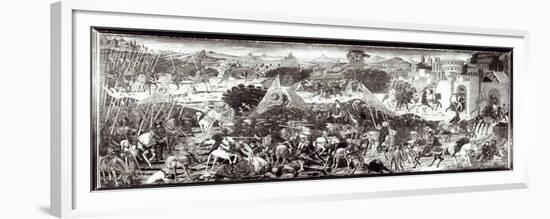 Romans and Gauls Fighting or the Battle in Front of the Gates of Rome-Paolo Uccello-Framed Giclee Print