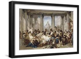 Romans During the Decadence, 1847-Thomas Couture-Framed Premium Giclee Print