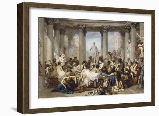 Romans During the Decadence, 1847-Thomas Couture-Framed Giclee Print