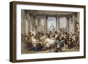 Romans During the Decadence, 1847-Thomas Couture-Framed Giclee Print