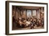 Romans of the Decadence, by Thomas Couture,-Thomas Couture-Framed Art Print