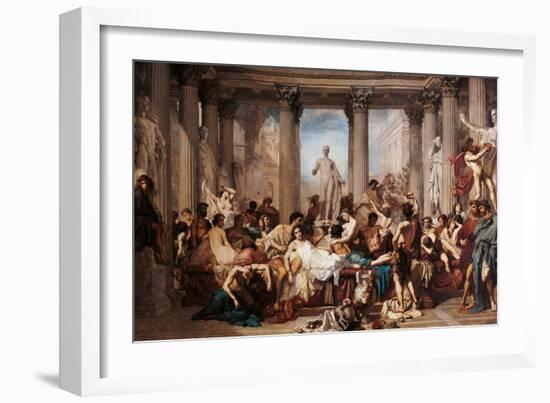 Romans of the Decadence-Thomas Couture-Framed Art Print