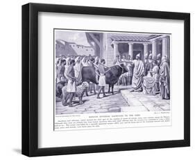 Romans Offering Sacrifices to the Gods-A.C. Weatherstone-Framed Giclee Print