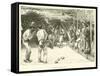 Romans Playing Bowls-null-Framed Stretched Canvas