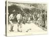 Romans Playing Bowls-null-Stretched Canvas